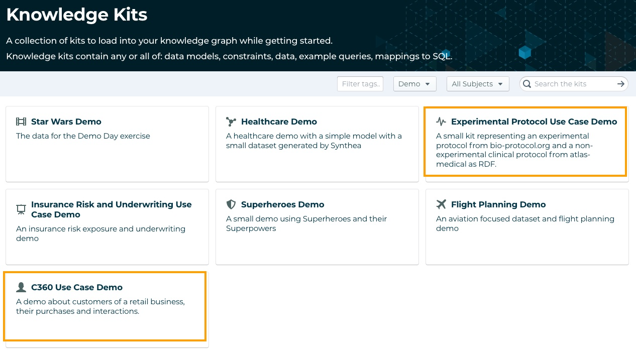 New use case demo Knowledge Kits