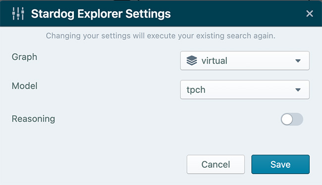 Stardog Explorer Settings